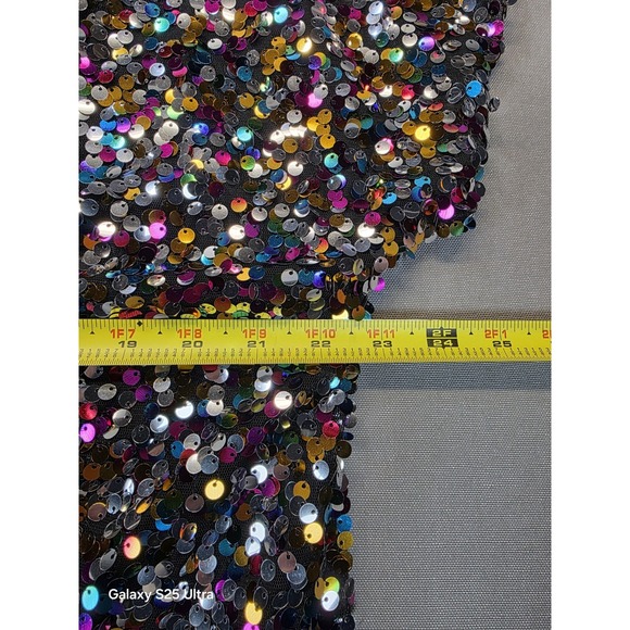 Anna-Kaci 2X Top One Shoulder All Over Sequin Club Holiday NYE Date Night Glam - Picture 7 of 7